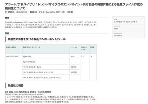 トレンドマイクロの企業向けセキュリティ製品に権限昇格の脆弱性