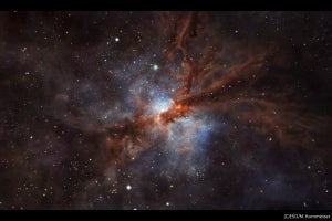 ESO、アルマ望遠鏡の観測から124億年前の初期宇宙の銀河にフッ素を発見