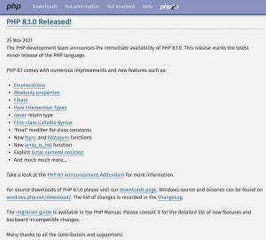 PHP 8.1リリース、列挙型や読取専用プロパティ、ファイバーなどサポート