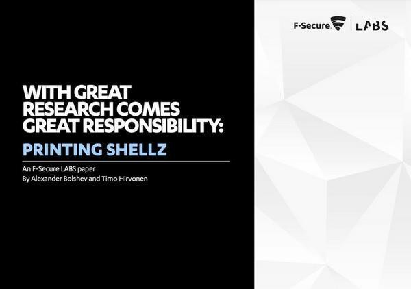WITH GREAT RESEARCH COMES GREAT RESPONSIBILITY: PRINTING SHELLZ