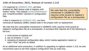 LogbackにもLog4j 2と同様のリモートコード実行の問題、ただし悪用は困難