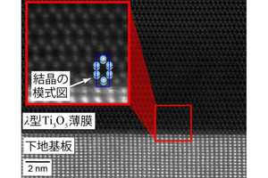 従来の100万倍大きな高品質な酸化チタン結晶、東北大が合成に成功