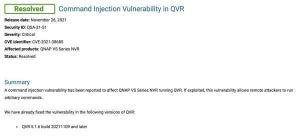 QNAP製のネットワークビデオレコーダー「VioStarシリーズ」に複数の脆弱性
