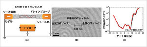 NIMSなど、らせん構造の局所的変化によりCNTトランジスタの開発に成功