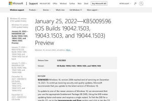 Windows 10 KB5009596プレビュー版、Windows 11への移行支援する機能