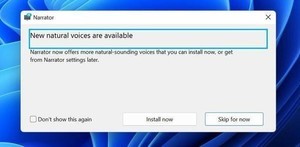 Windows 11開発版により自然なナレーターボイスが追加