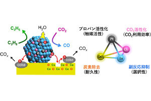 プロパンからのプロピレン製造を高性能に実現する触媒、北大が開発