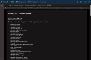 Microsoft、2月の月例更新プログラム公開 - 今月は緊急の脆弱性なし
