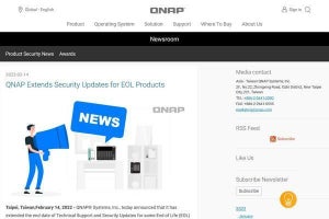QNAPのサポート終了製品、セキュリティサポートを延長