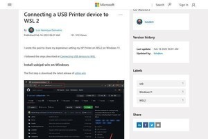 WSL 2のLinuxからUSB接続のHPプリンタを使う方法