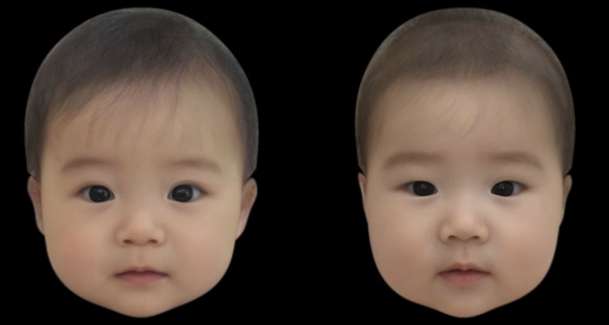 かわいいと思われやすい赤ちゃんの顔画像 物理的特徴を操作して阪大が作成 Tech
