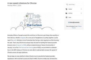 Mac版のGoogle Chrome、1年半前よりも43％高速化