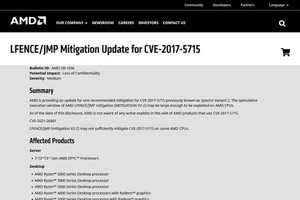AMDの脆弱性「Spectre-v2」緩和策、Intel指摘「機能していない」