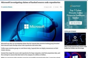 犯罪グループLapsus$、Azure DevOpsソースコードレポジトリからデータ窃取と主張