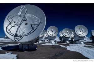 アルマ望遠鏡・モリタアレイの新型分光計、ファーストライトに成功