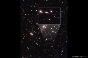 129億光年彼方の単独の星、ハッブル宇宙望遠鏡にて観測に成功