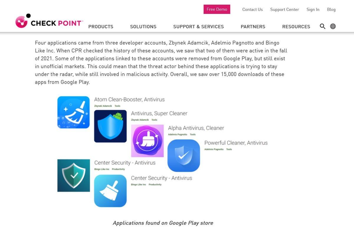 Android banking stealer dubbed “Sharkbot” found disguised as legitimate anti-virus apps on the Google Play store - Check Point Software