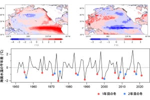 ラニーニャ現象の1年目の日本は寒冬も2年目は平年並み、東北大が理由を解明