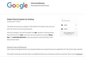 Google Chromeに緊急のセキュリティリリース、ただちにアップデートを