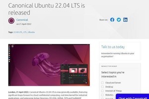 Ubuntu 22.04 LTS、長期サポート版公開