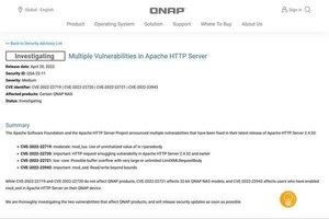 QNAP NASに脆弱性の危険性、近日中にアップデート公開予定