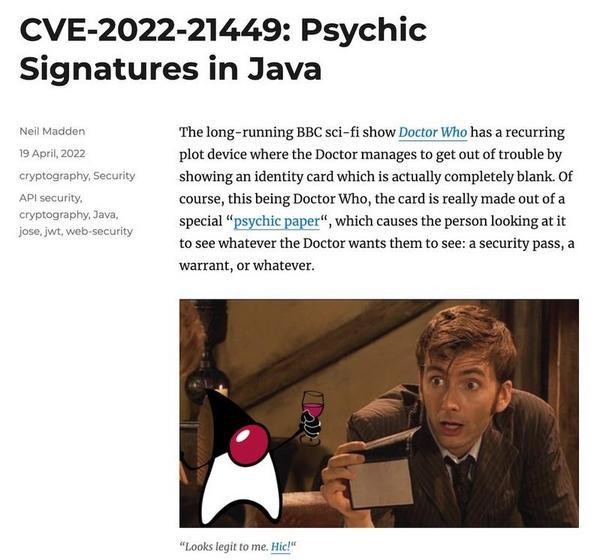 CVE-2022-21449: Psychic Signatures in Java