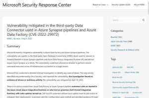 Azure Data FactoryおよびSynapse Pipelinesに緊急の脆弱性、ただちに確認を