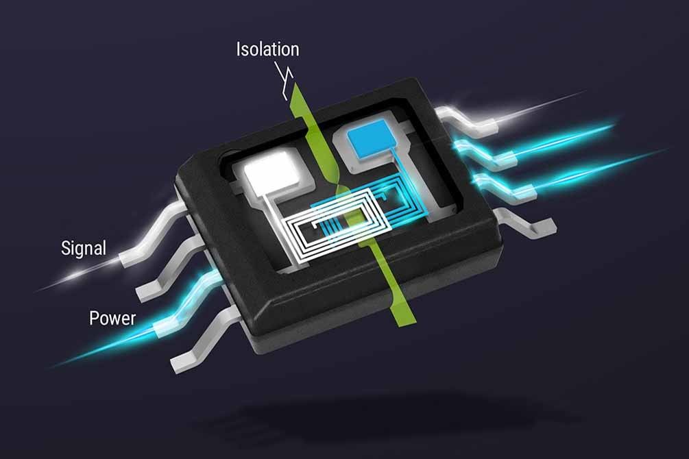電力と信号を伝送する統合絶縁デバイスイメージ