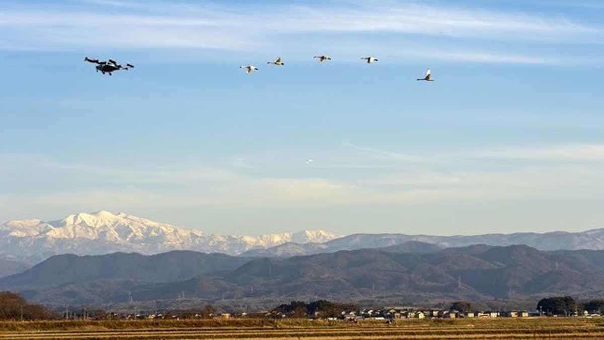 加賀市と空飛ぶクルマのイメージ