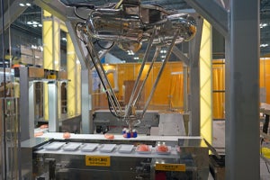 ファナック初のオールステンレス製食品対応ロボットを披露 - FOOMA 2022