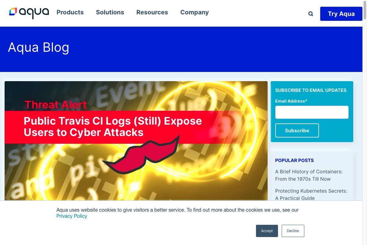 Public Travis CI Logs (Still) Expose Users to Cyber Attacks
