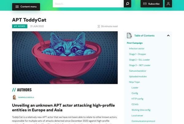 ToddyCat: Unveiling an unknown APT actor attacking high-profile entities in Europe and Asia｜Securelist