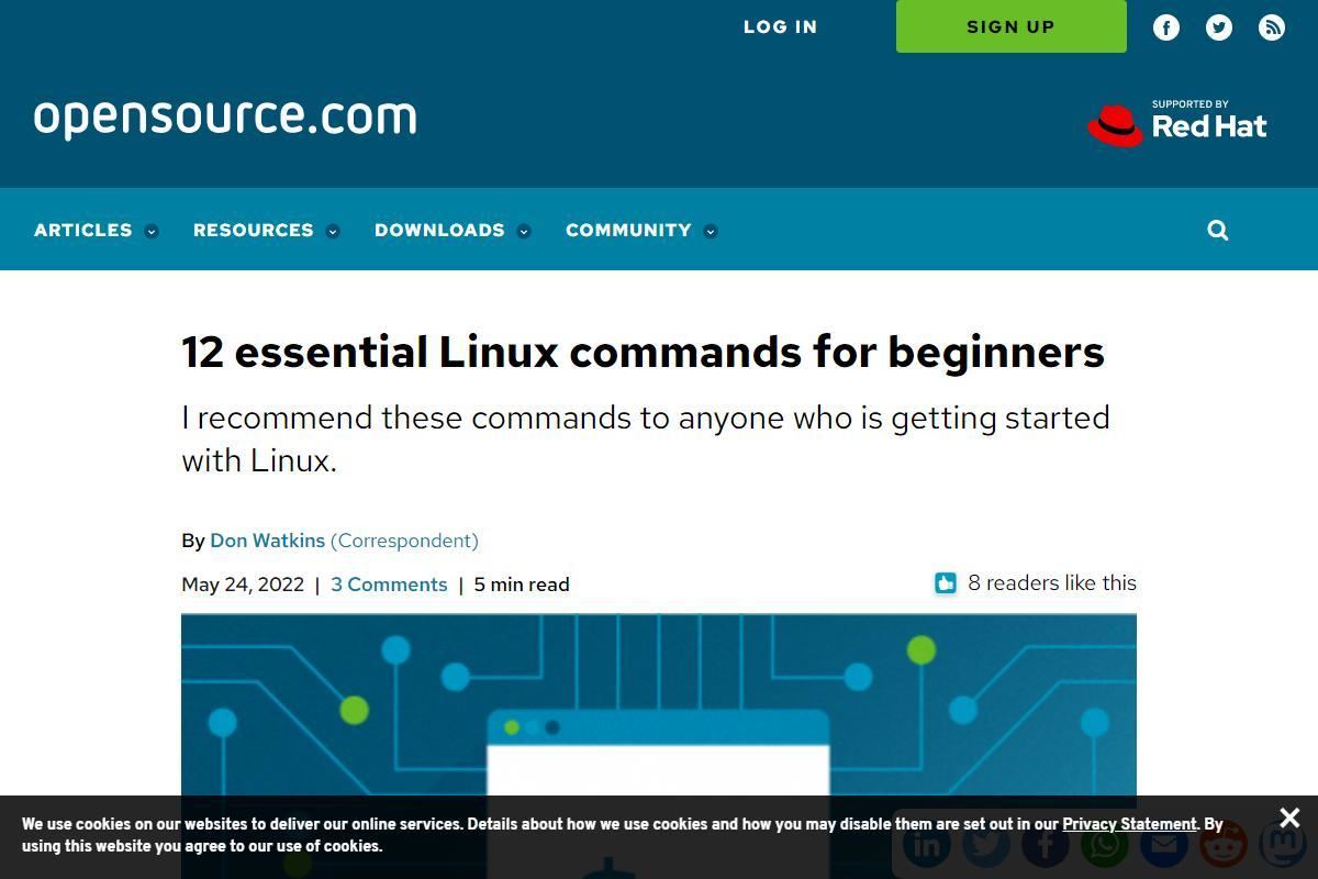 12 essential Linux commands for beginners｜Opensource.com