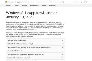 Windows 8.1に終了通知表示へ、サポート終了まで半年