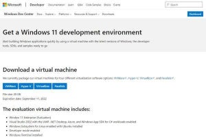 Microsoft、Windows 11開発環境の仮想マシンを提供