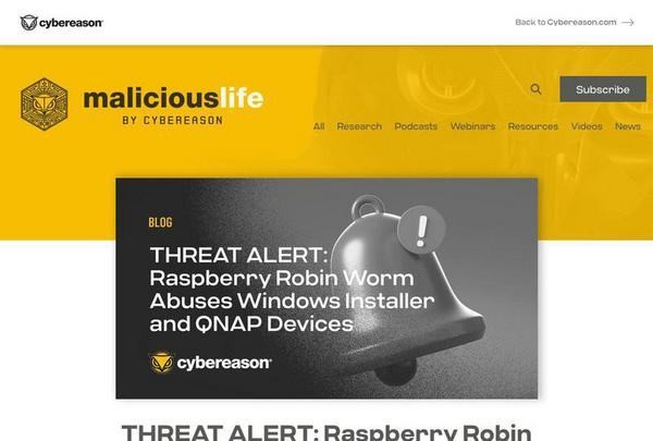 THREAT ALERT: Raspberry Robin Worm Abuses Windows Installer and QNAP Devices