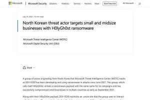 北朝鮮のサイバー攻撃者が世界の中小企業狙うランサムウェア攻撃観測、要注意
