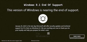 2023年1月10日でサポート終了のWindows 8.1、ダイアログボックスによる通知開始