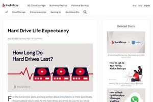 Backblaze、東芝やHGSTなどハードディスクの平均寿命に関する分析結果公開