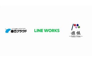 LINE WORKS×奉行クラウド×旗振の連携ソリューション提供、各担当者に情報を通知
