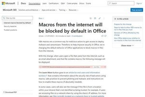 Microsoft、OfficeのVBAデフォルトブロック機能を再び有効化