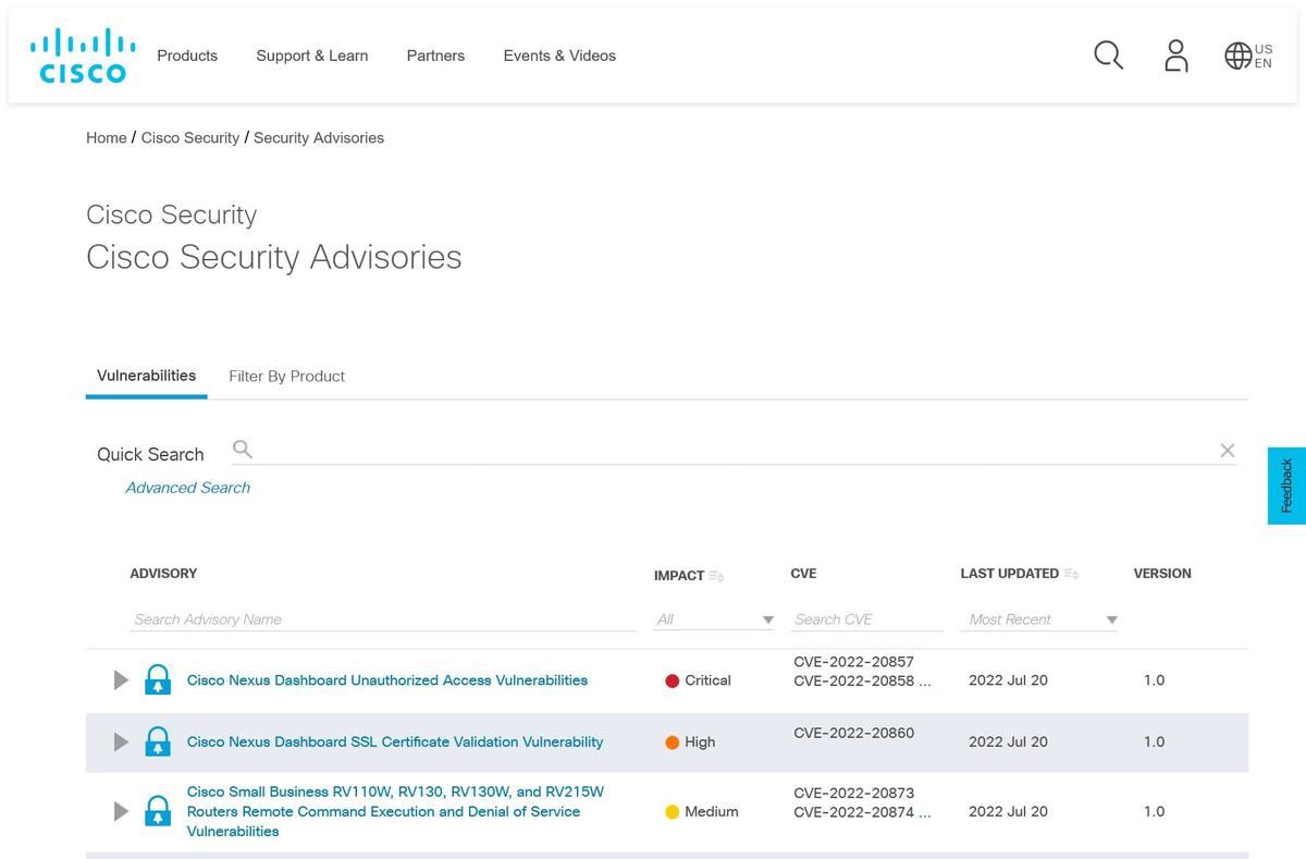 Security Advisories