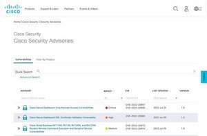 シスコの複数製品に緊急の脆弱性、ただちにアップデートを