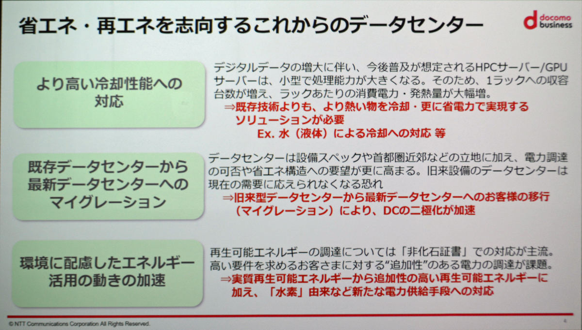 データセンターで省エネルギー化への取り組みが進む