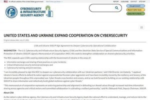米国、ウクライナとサイバーセキュリティに関する協力を強化