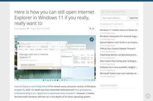 消えたはずの「Internet Explorer 11」を起動する方法