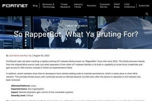 SSHにブルートフォース攻撃するマルウェア「RapperBot」急成長、Linuxデバイスは注意