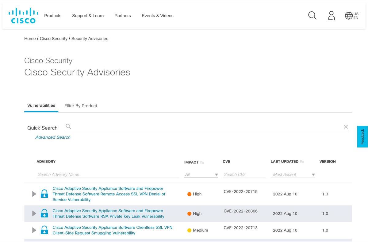 Security Advisories