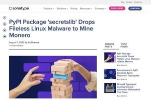 PythonパッケージリポジトリPyPIに暗号資産マイナーが混入、確認を