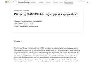 NATO諸国狙うロシアのサイバー攻撃グループ「SEABORGIUM」、Microsoftが情報開始
